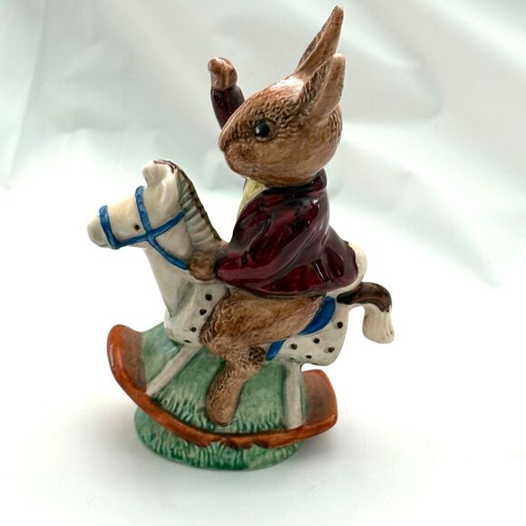 Royal Doulton Bunnykins “Tally Ho!” Figurine DB12 • Golden Jubilee 1984 - Picture 4 of 7